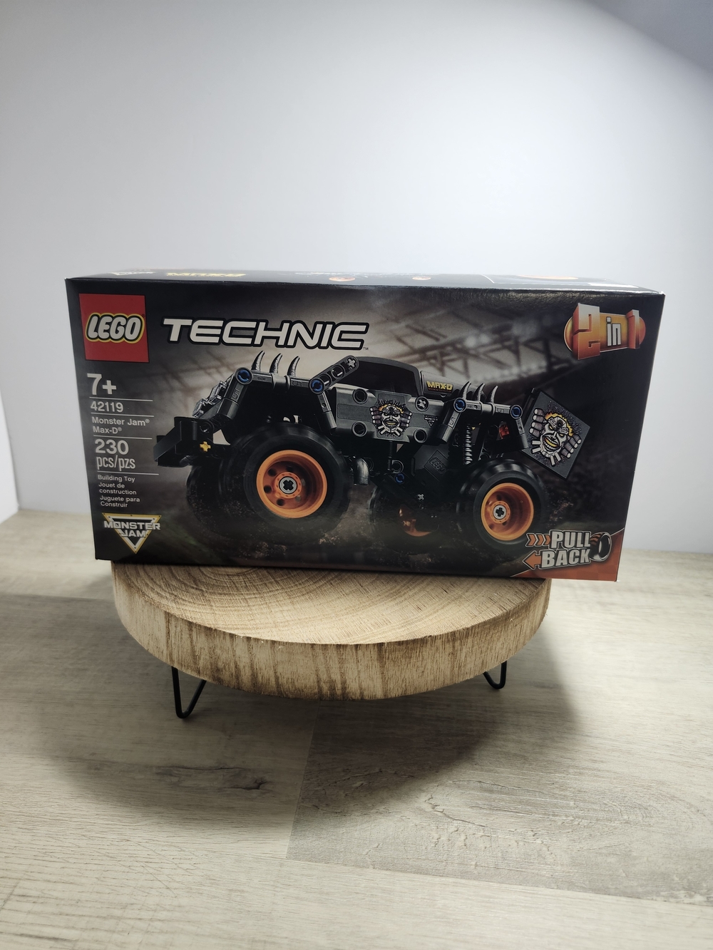 LEGO Technic Black and Orange Monster Jam Pull-Back Truck